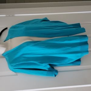 Turquoise short sleeve shrug